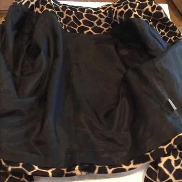 Elliott Lauren Luxurious  Short Jacket Size 4 Giraffe Animal Print - Picture 8 of 8